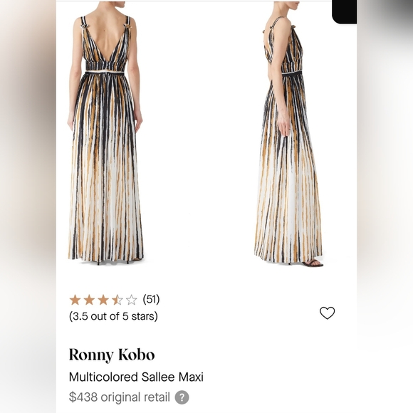 Ronny Kobo Multicolored Sallee Maxi Dress EUC - Picture 1 of 6